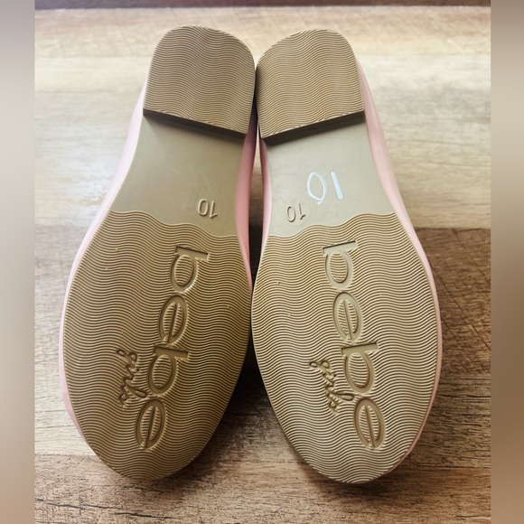 Bebe Girls Pink Shoes Ballet Flats with Rhinestone Studded Ankle straps,Size 10 - Picture 9 of 10